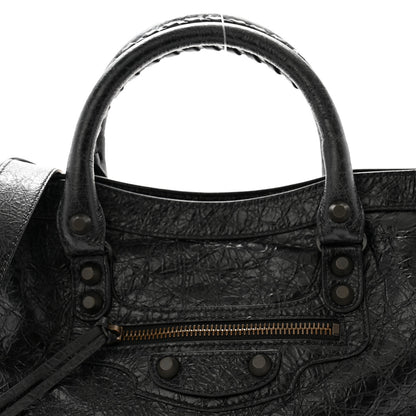 Balenciaga Agneau Arena Classic Hardware Small Le City Black 7 of 9