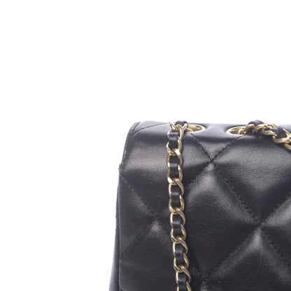 Chanel Lambskin Quilted Medium Diamond CC Flap Black 18 of 18