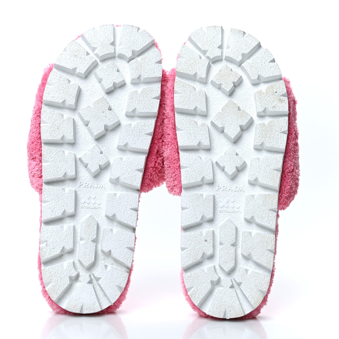 Terry Cloth Logo Lug Sole 20mm Slide Sandals 38 Petalo Black