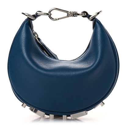 Fendi Vitello Grace Matte Nano Fendigraphy Hobo Charm Mirto 1 of 10