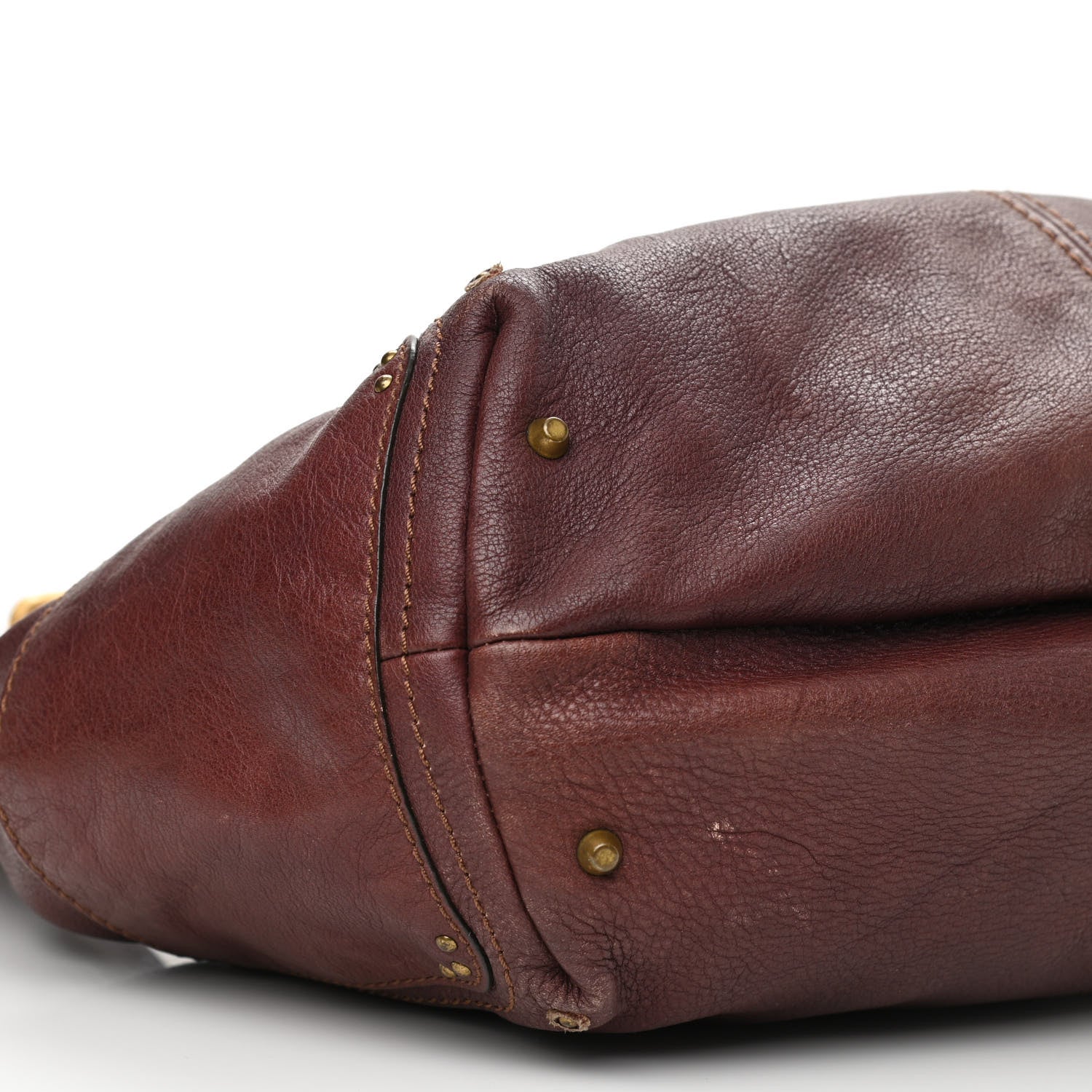 Chloe Calfskin Paddington Hobo Burgundy 8 of 12