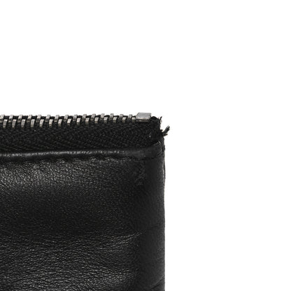 Chanel Lambskin Patent Quilted Large Cosmetic Case Black 11 of 12