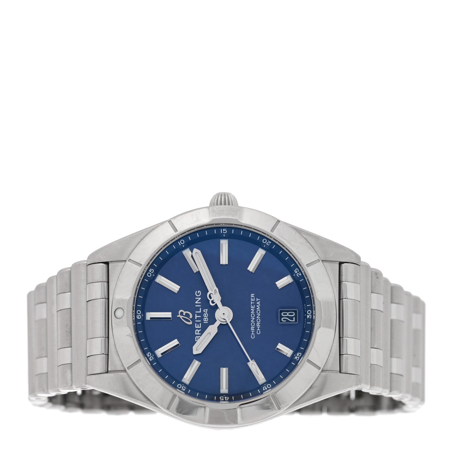 Breitling Stainless Steel 32mm Chronomat Quartz Watch Blue A77310101C1A1 2 of 5