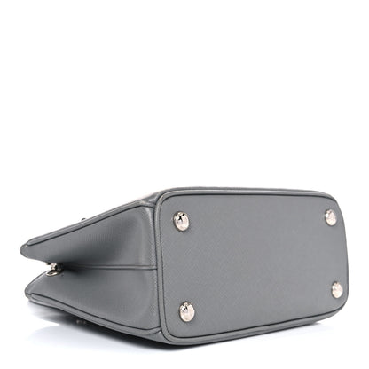 Prada Saffiano Lux Micro Galleria Shoulder Bag Ardesia 4 of 13