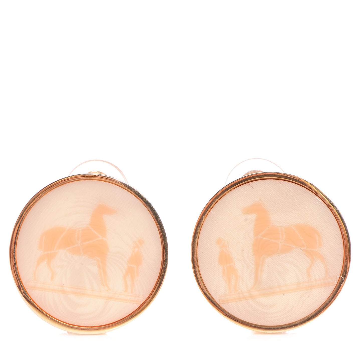 Caleche Clip On Earrings Gold