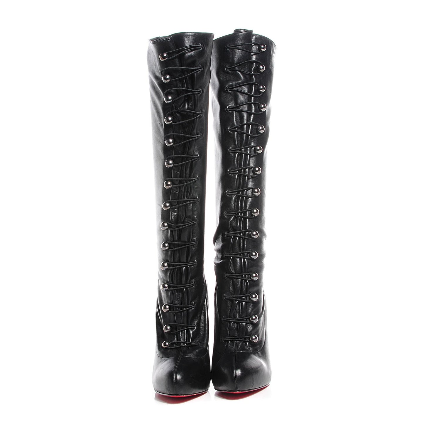 Leather Supra Fifre 120 Thigh-High Boots 41 Black