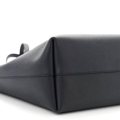 Saint Laurent Calfskin Large Shopping Tote Deep Marine 10 of 11