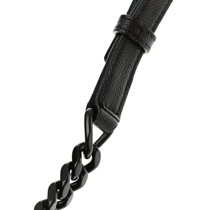 Saint Laurent Grain De Poudre Medium West Hollywood Monogram Fold-Over Black 13 of 13