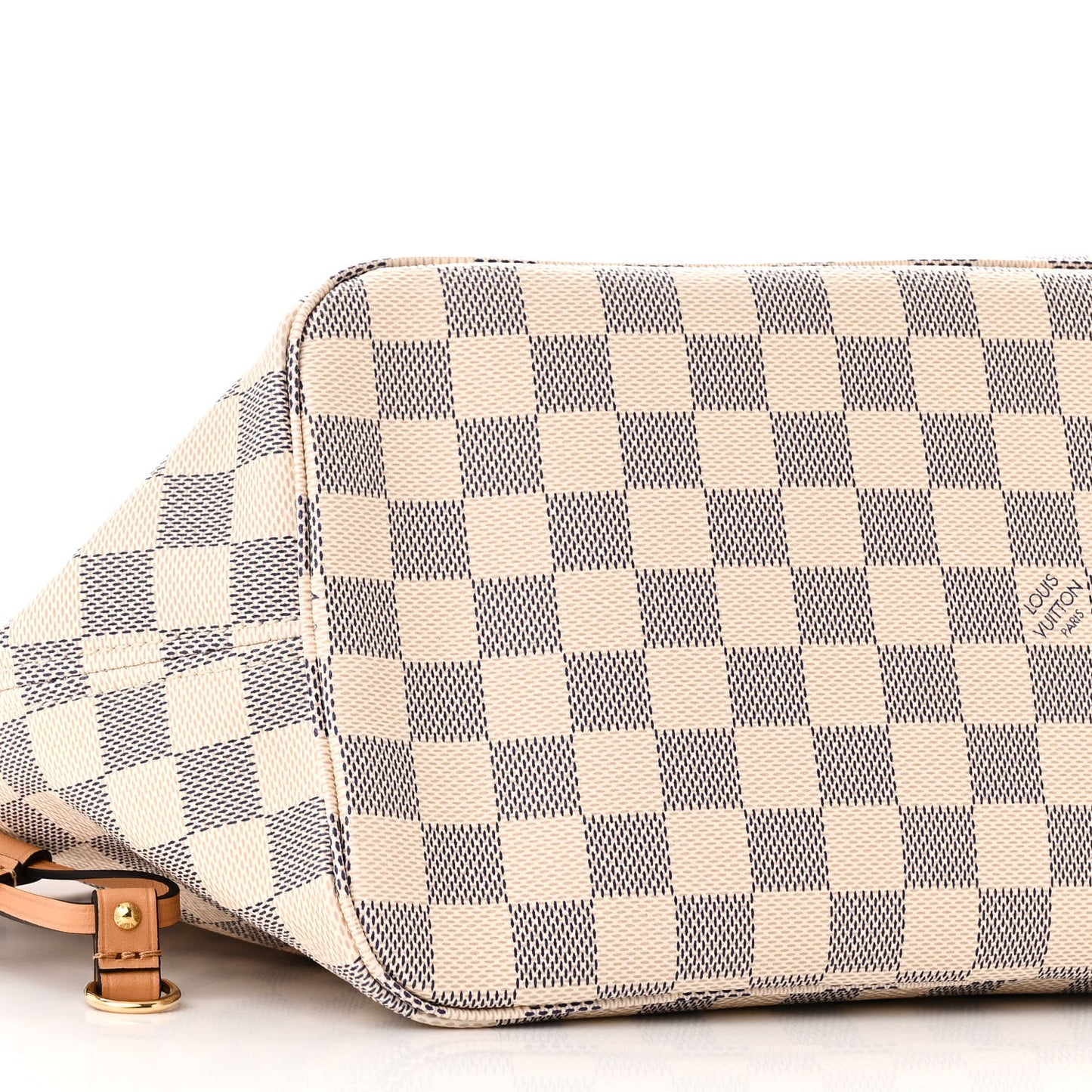 Damier Azur Braided Neverfull MM Orange