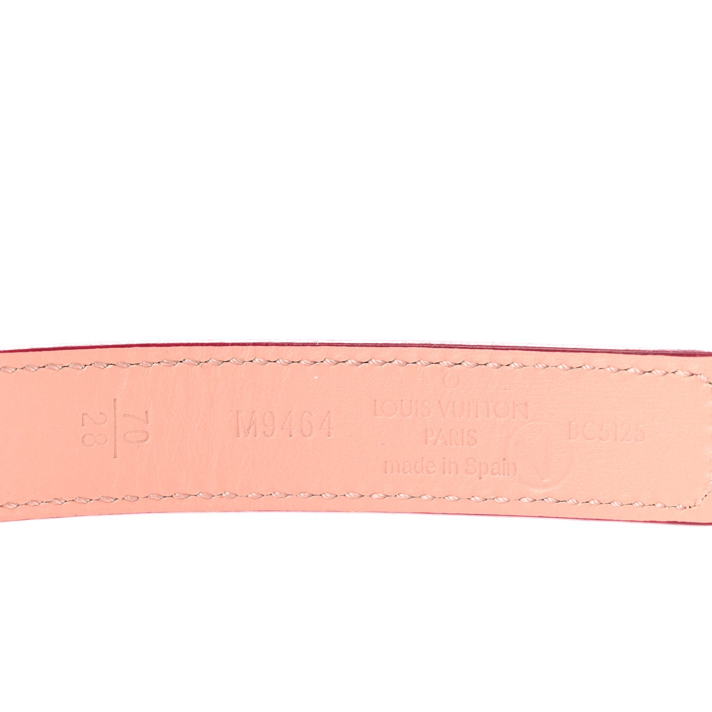 Calfskin 20mm LV Initiales Belt 70 28 Fuchsia