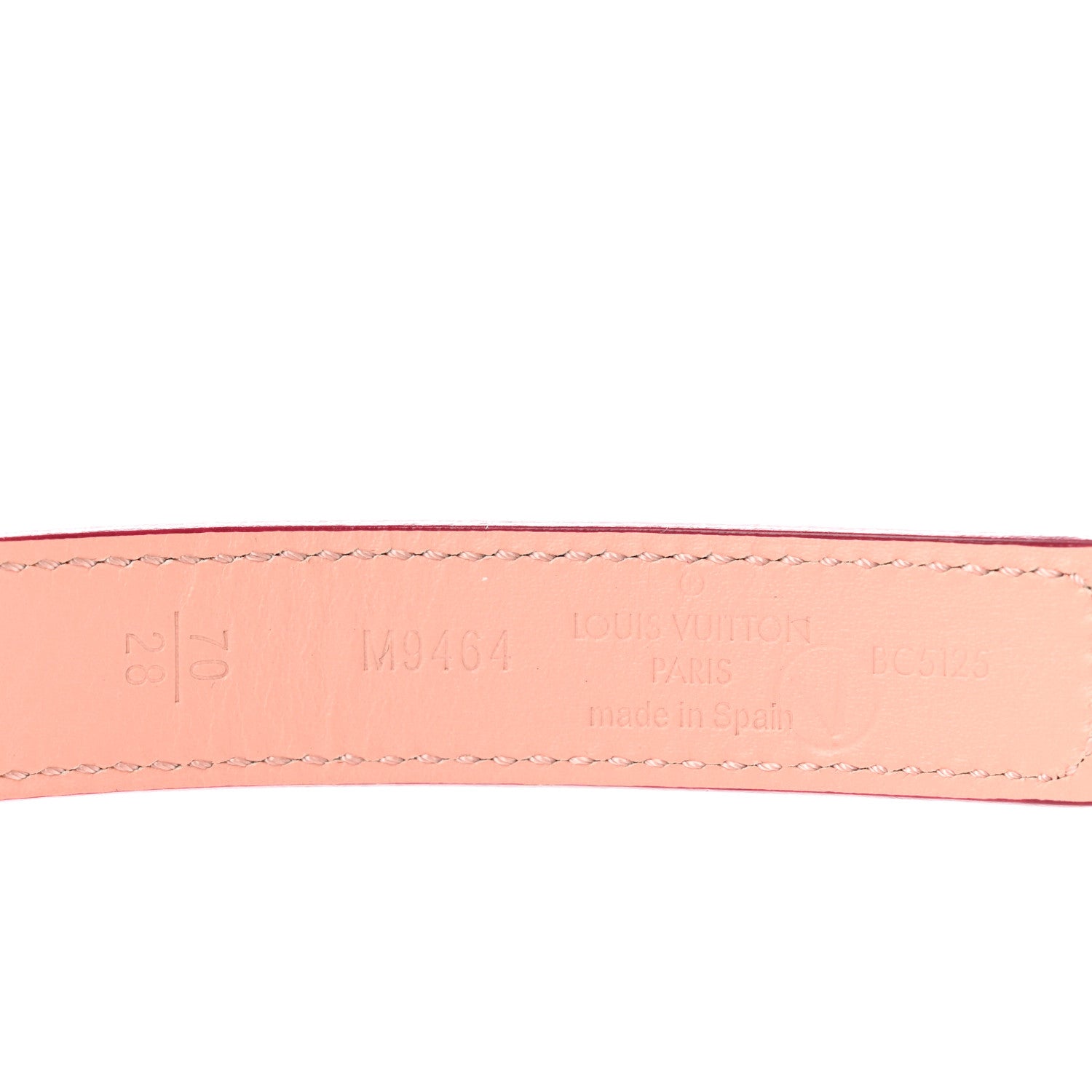 Louis Vuitton Calfskin 20mm LV Initiales Belt 70 28 Fuchsia 3 of 5