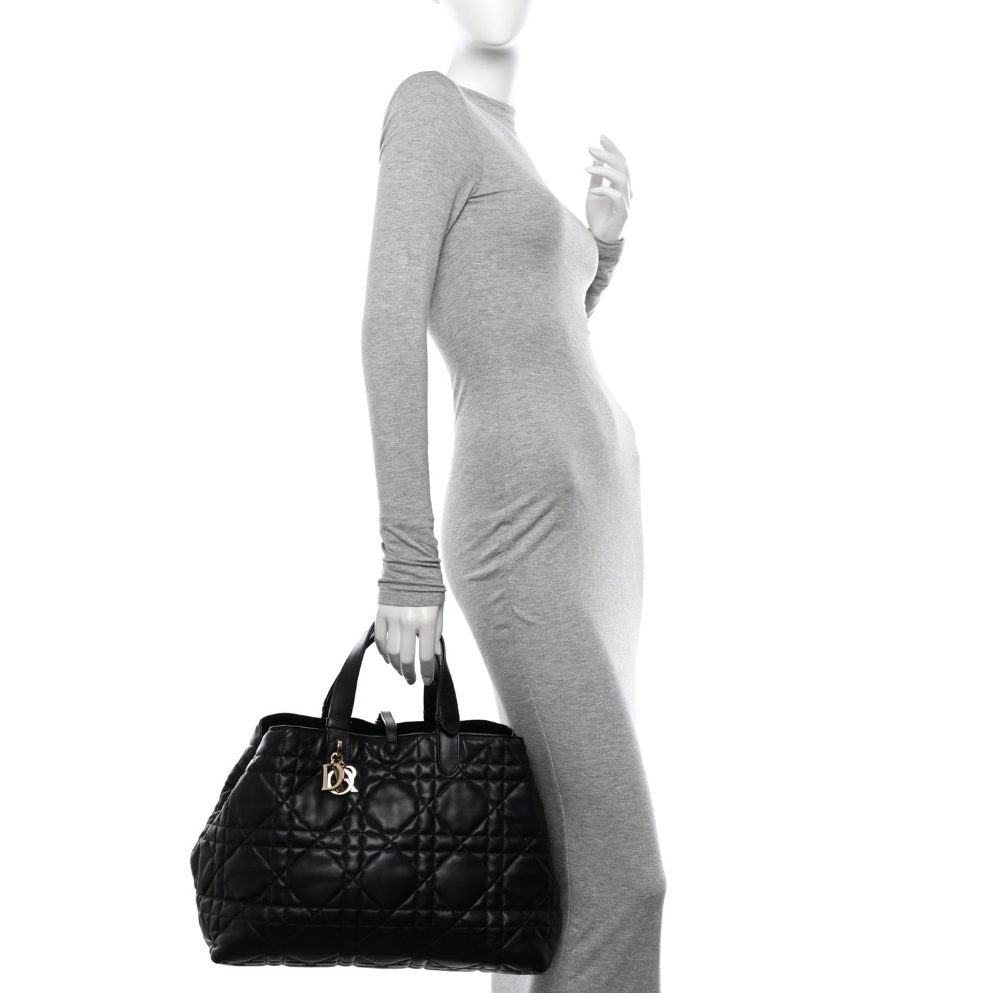 Calfskin Macrocannage Large Toujours Black