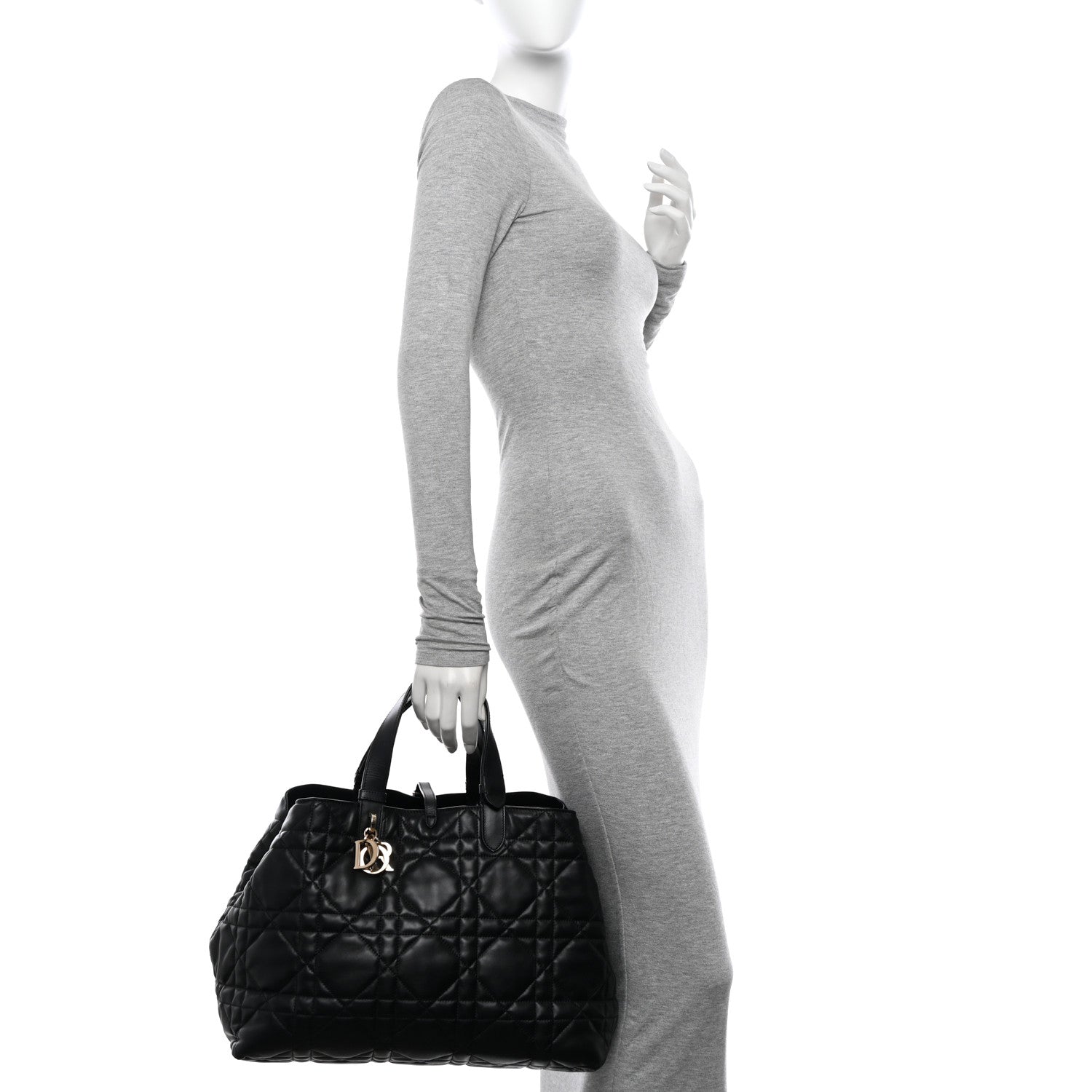 Christian Dior Calfskin Macrocannage Large Toujours Black 2 of 13