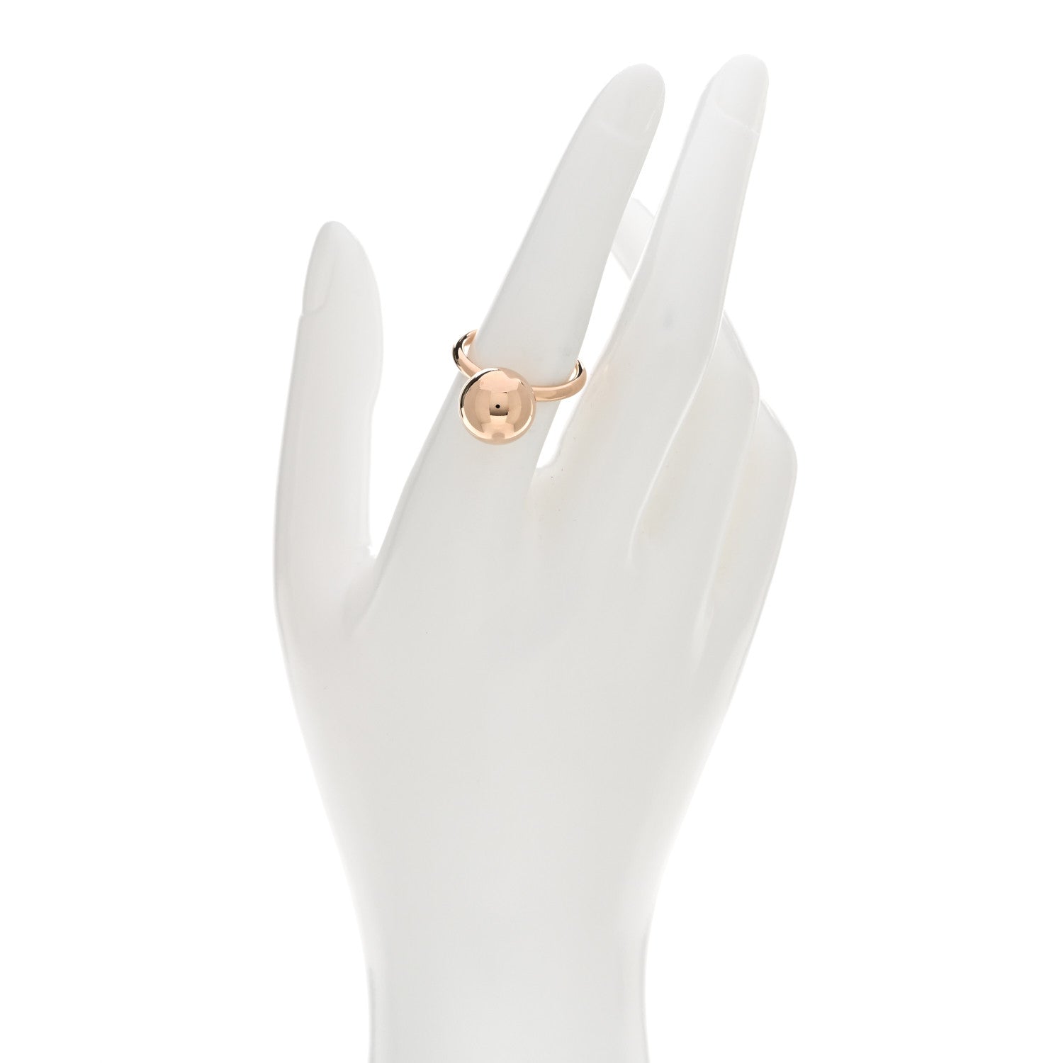 Tiffany 18K Rose Gold 12mm HardWear Ball Ring 54 7 2 of 5