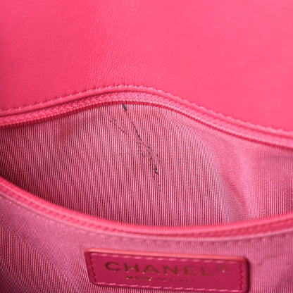 Chanel Lambskin Quilted Medium Mademoiselle Chic Flap Pink 11 of 19