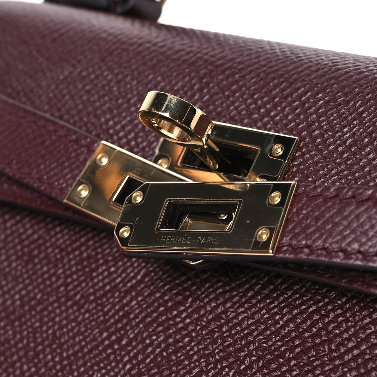 Epsom Horseshoe Mini Kelly Sellier 20 Bordeaux Vert Bosphore
