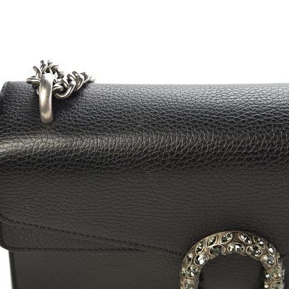 Gucci Pebbled Calfskin Small Dionysus Shoulder Bag Black 9 of 14