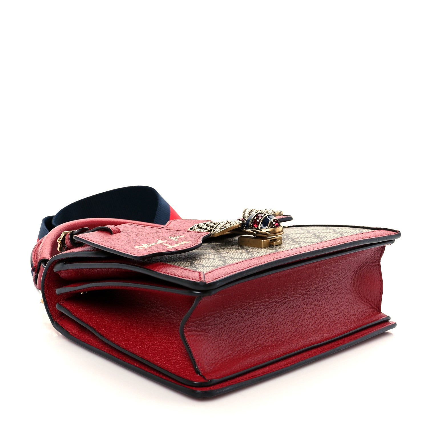 Gucci GG Supreme Monogram Small Queen Margaret Top Handle Bag Red 4 of 12