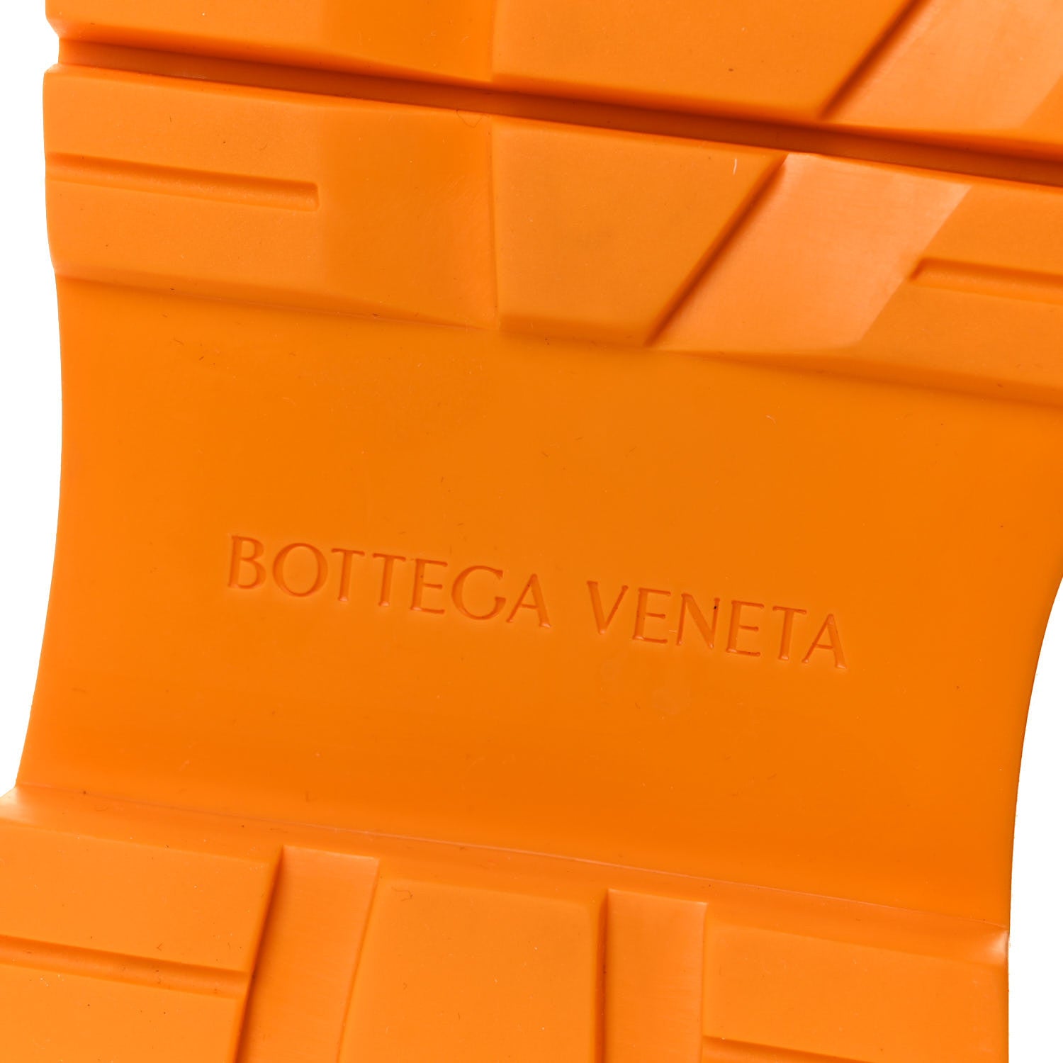 Bottega Veneta Calfskin The Tire Chelsea Boots 38 Black Tangerine 6 of 6