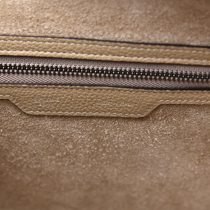 Celine Drummed Calfskin Micro Luggage Dune 6 of 10