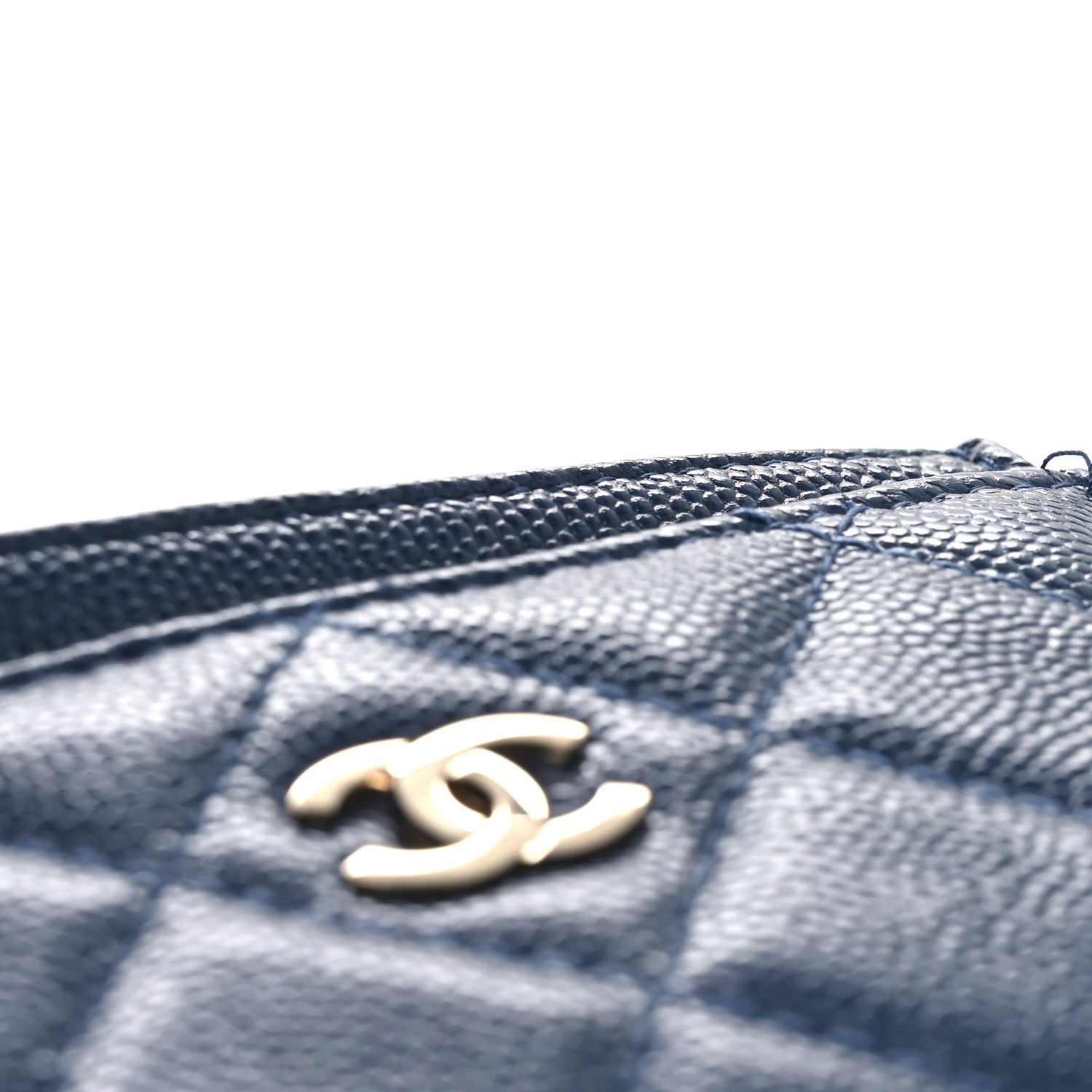 Chanel Caviar Quilted Card Holder Navy 9 of 10