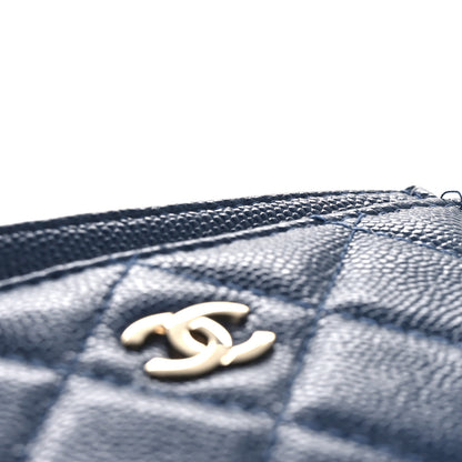 Chanel Caviar Quilted Card Holder Navy 9 of 10