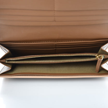 Fendi Pequin Continental Wallet Tobacco Beige 5 of 9