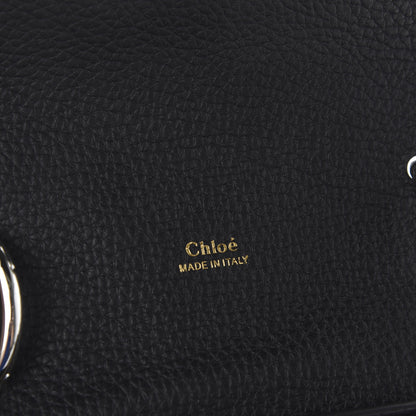 Chloe Shiny Grained Calfskin Small Aby Day Shoulder Bag Black 9 of 10
