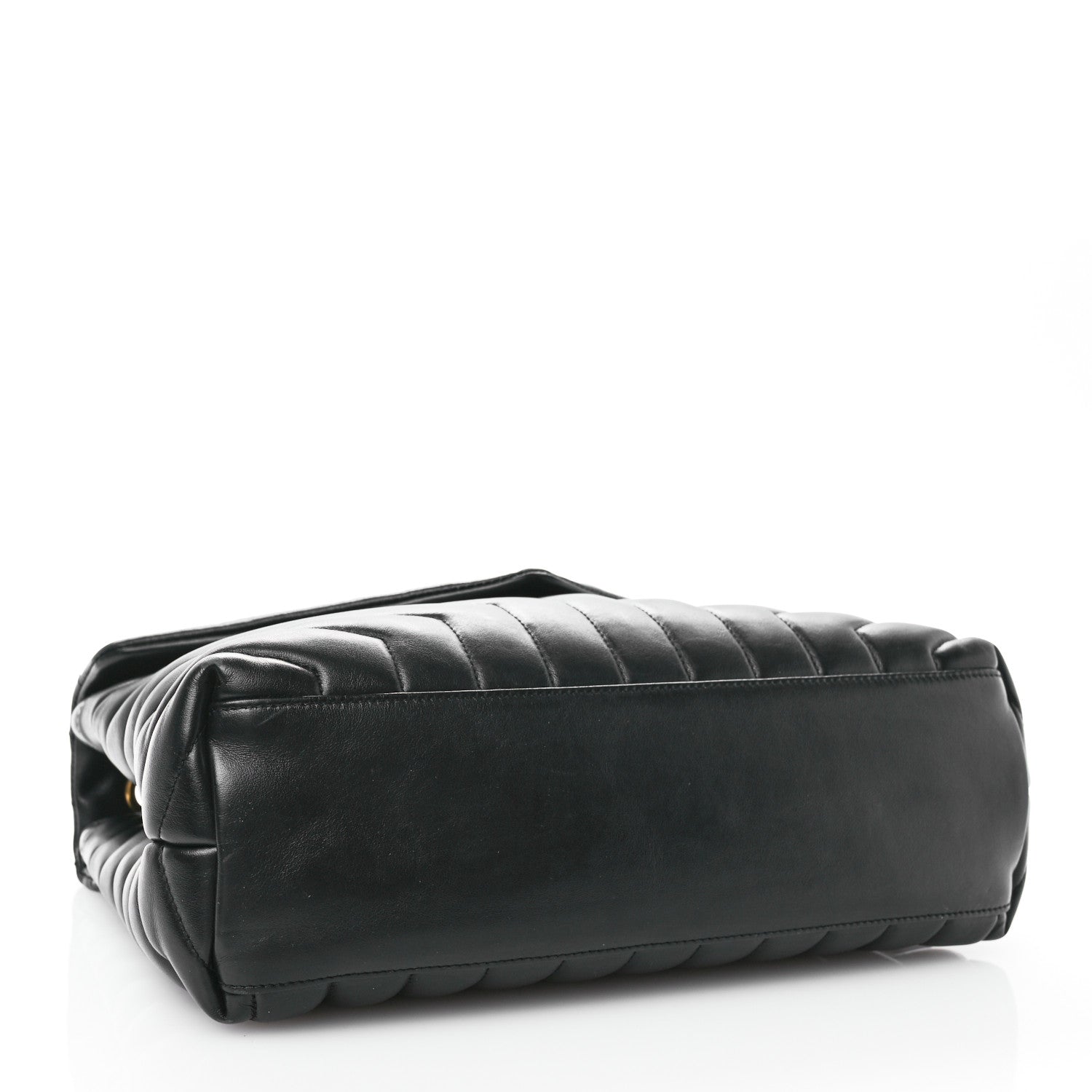 Saint Laurent Calfskin Y Quilted Monogram Medium Loulou Chain Satchel Black 3 of 10