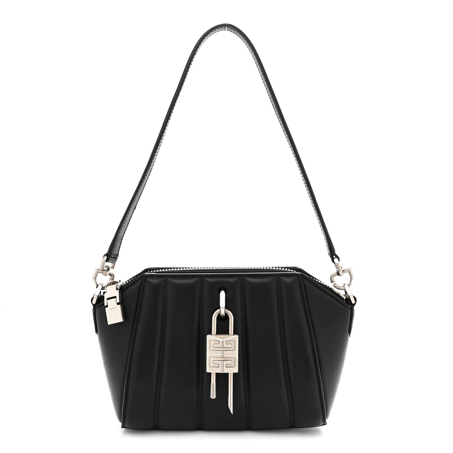 Givenchy Lambskin XS Lock Antigona Shoulder Bag Black 1 of 10