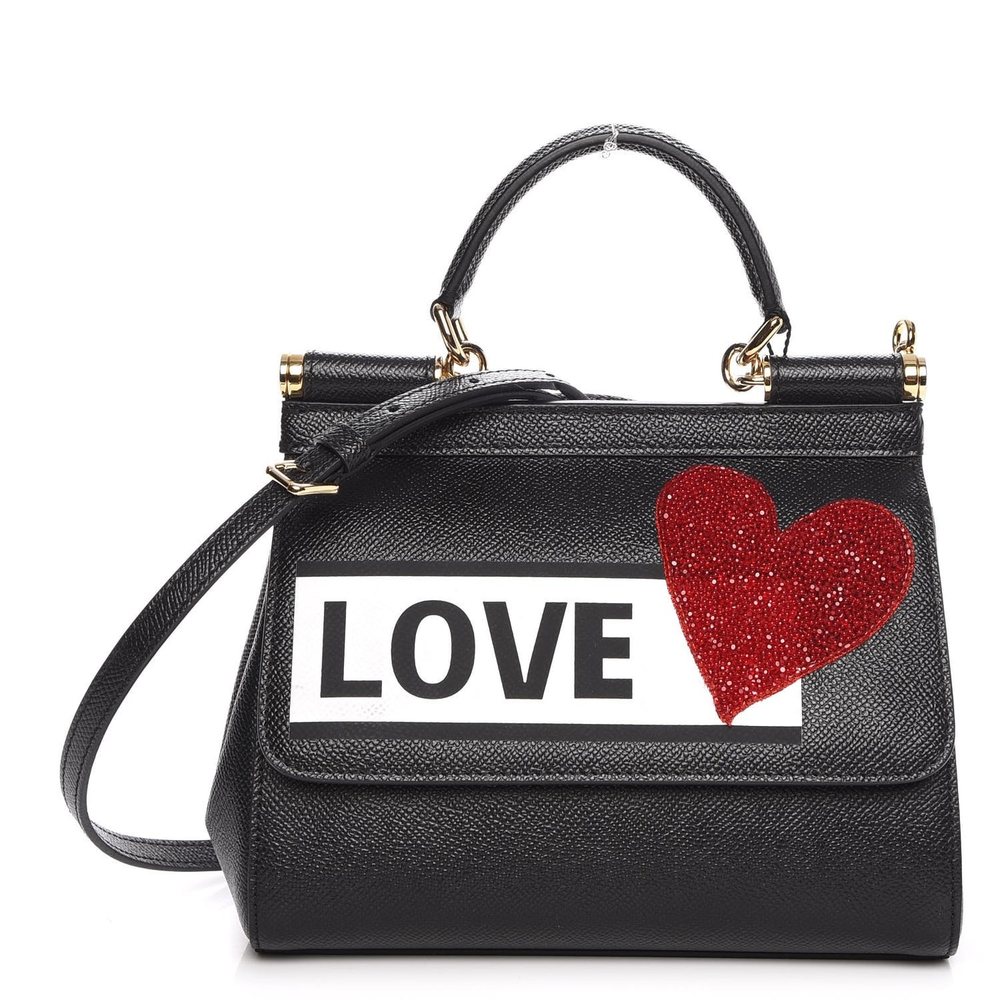Dauphine Love Small Miss Sicily Satchel Black