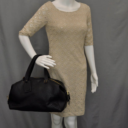 Celine Bullhide Leather Boston Black 2 of 8