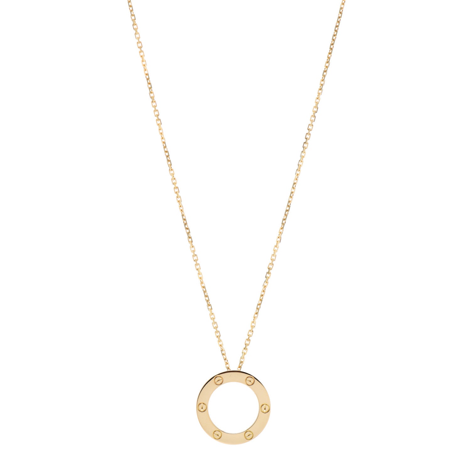 Cartier 18K Yellow Gold LOVE Pendant Necklace 1 of 6