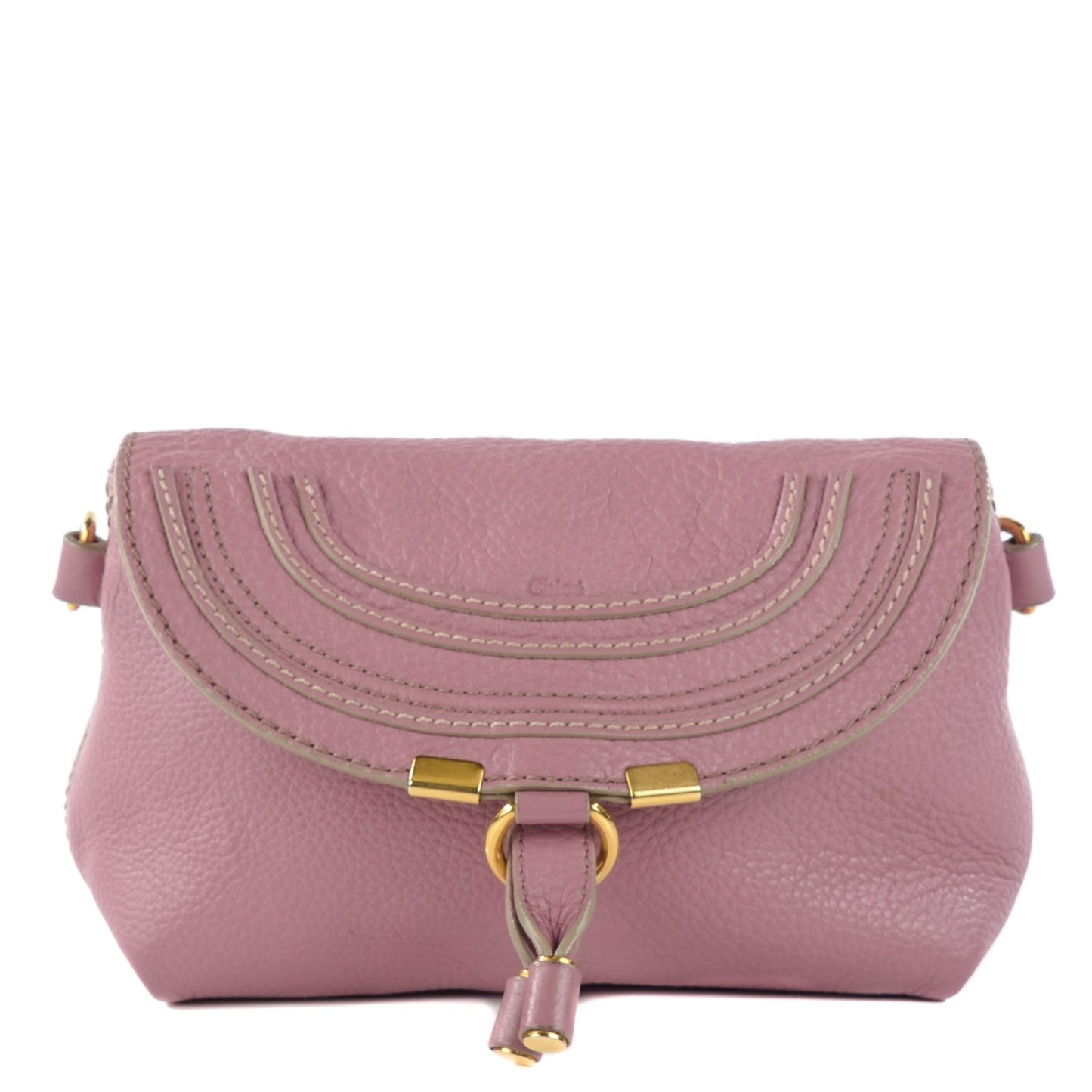 Calfskin Marcie Pochette Crossbody Bag Velvet Mauve