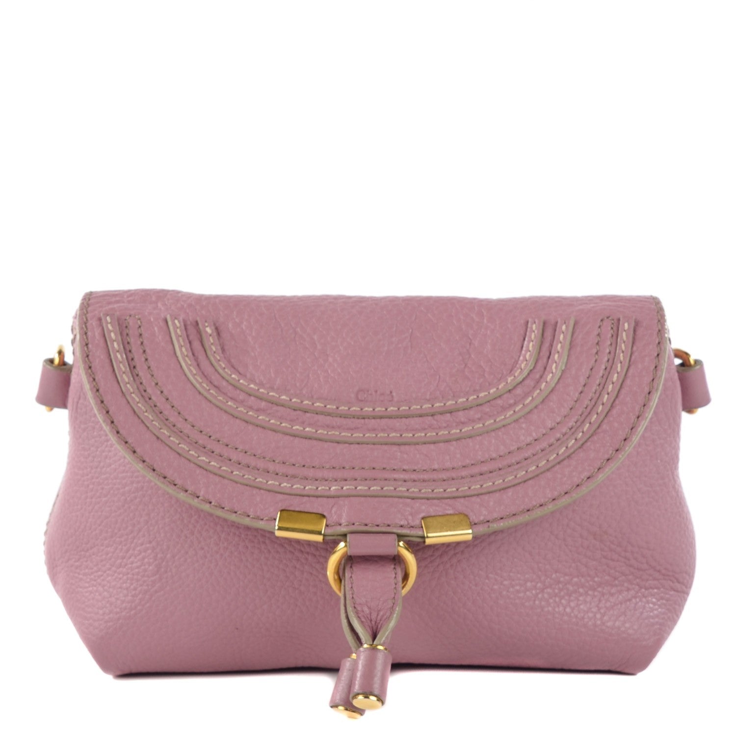 Chloe Calfskin Marcie Pochette Crossbody Bag Velvet Mauve 1 of 9