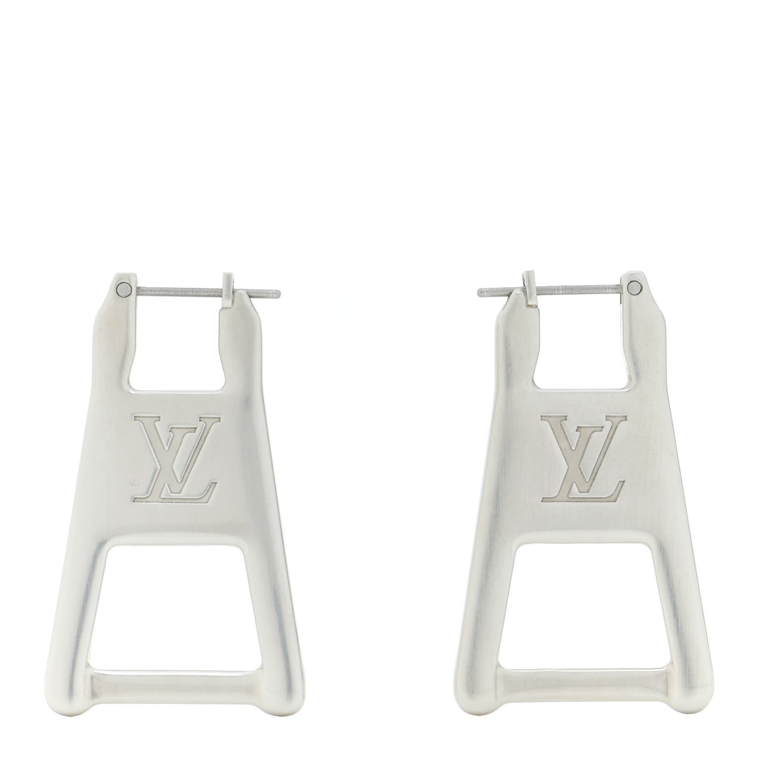 Louis Vuitton Zip Earrings Silver 1 of 7