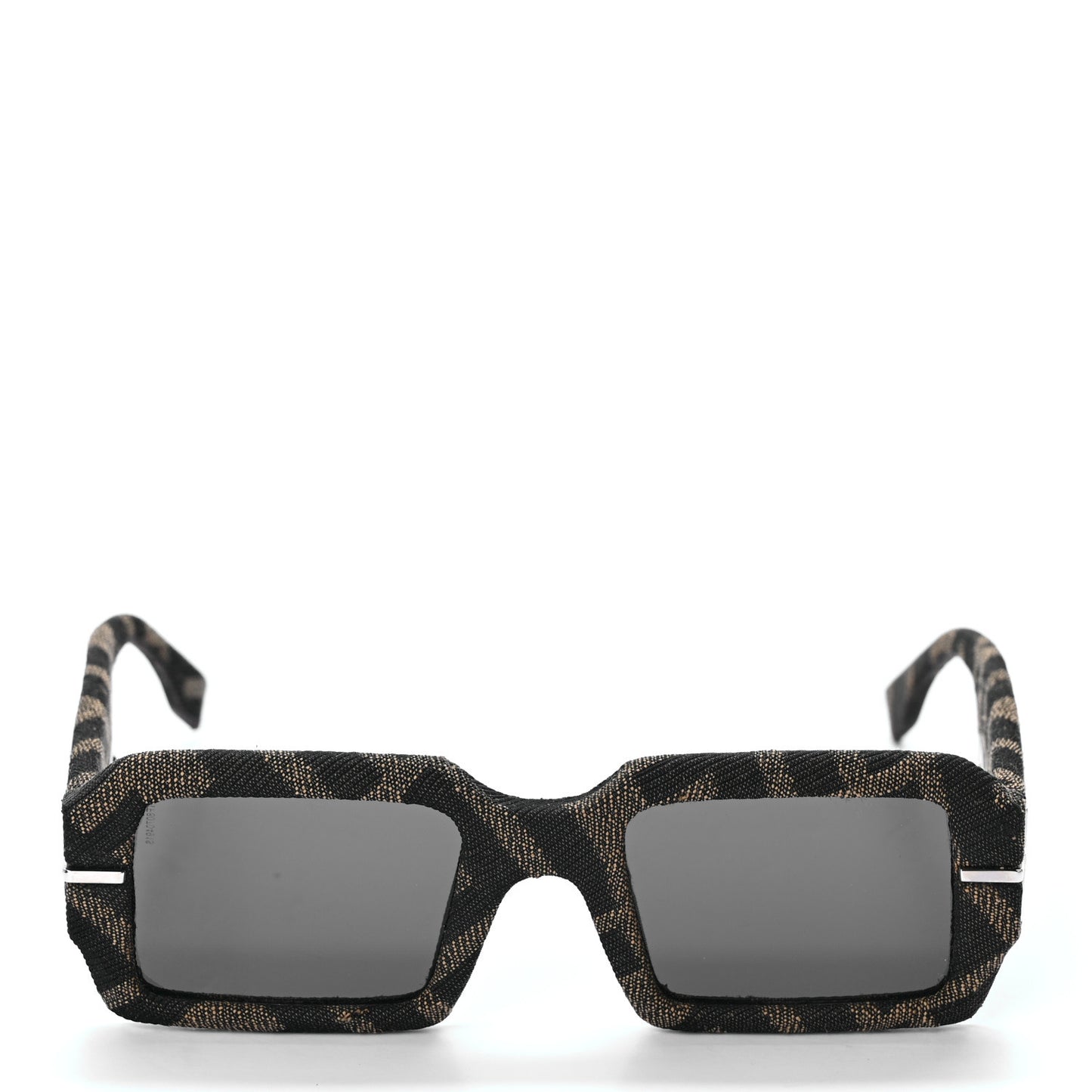 Fabric Jacquard FF Fendigraphy Square Sunglasses FE400745U Brown