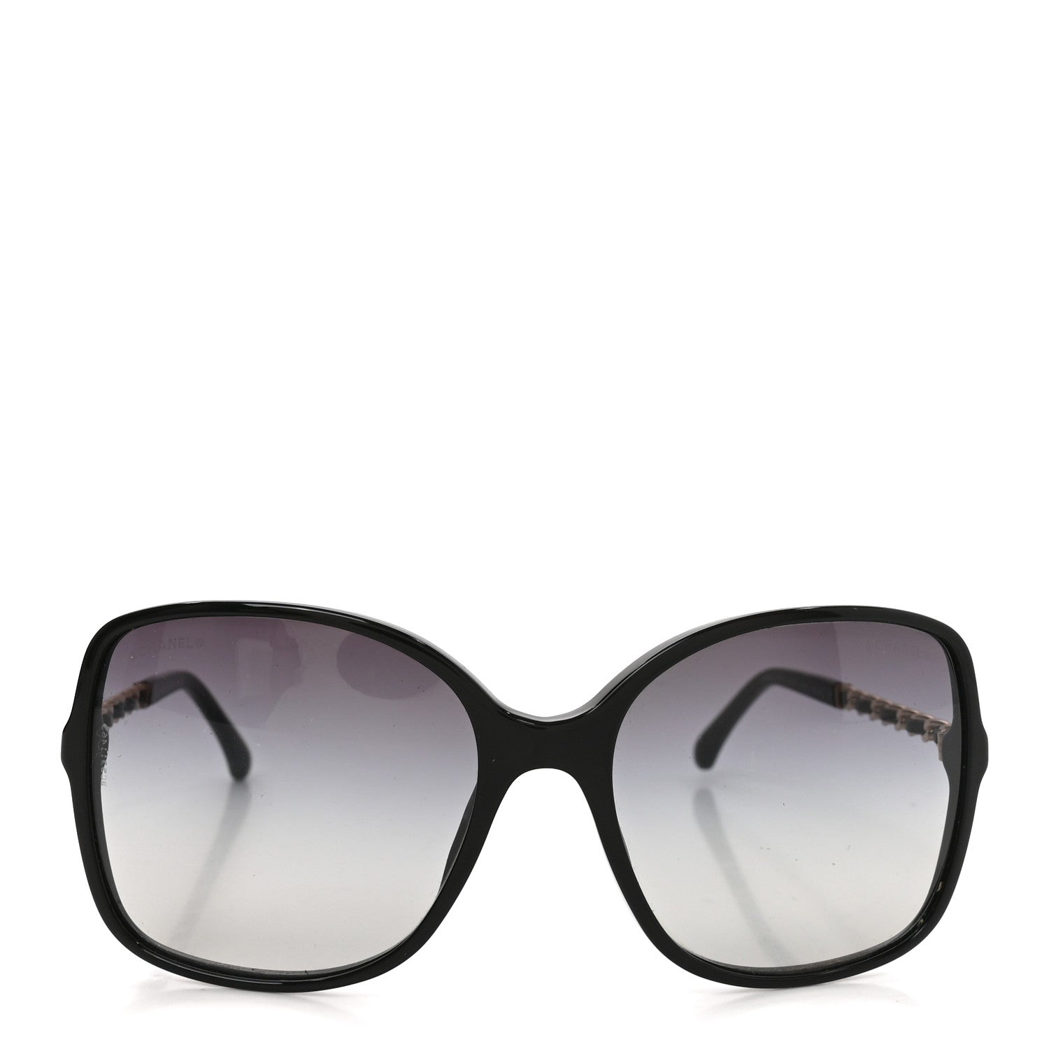 Chanel Lambskin Square Chain Sunglasses 5210-Q Black 2 of 7