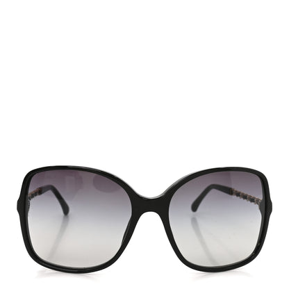 Chanel Lambskin Square Chain Sunglasses 5210-Q Black 2 of 7