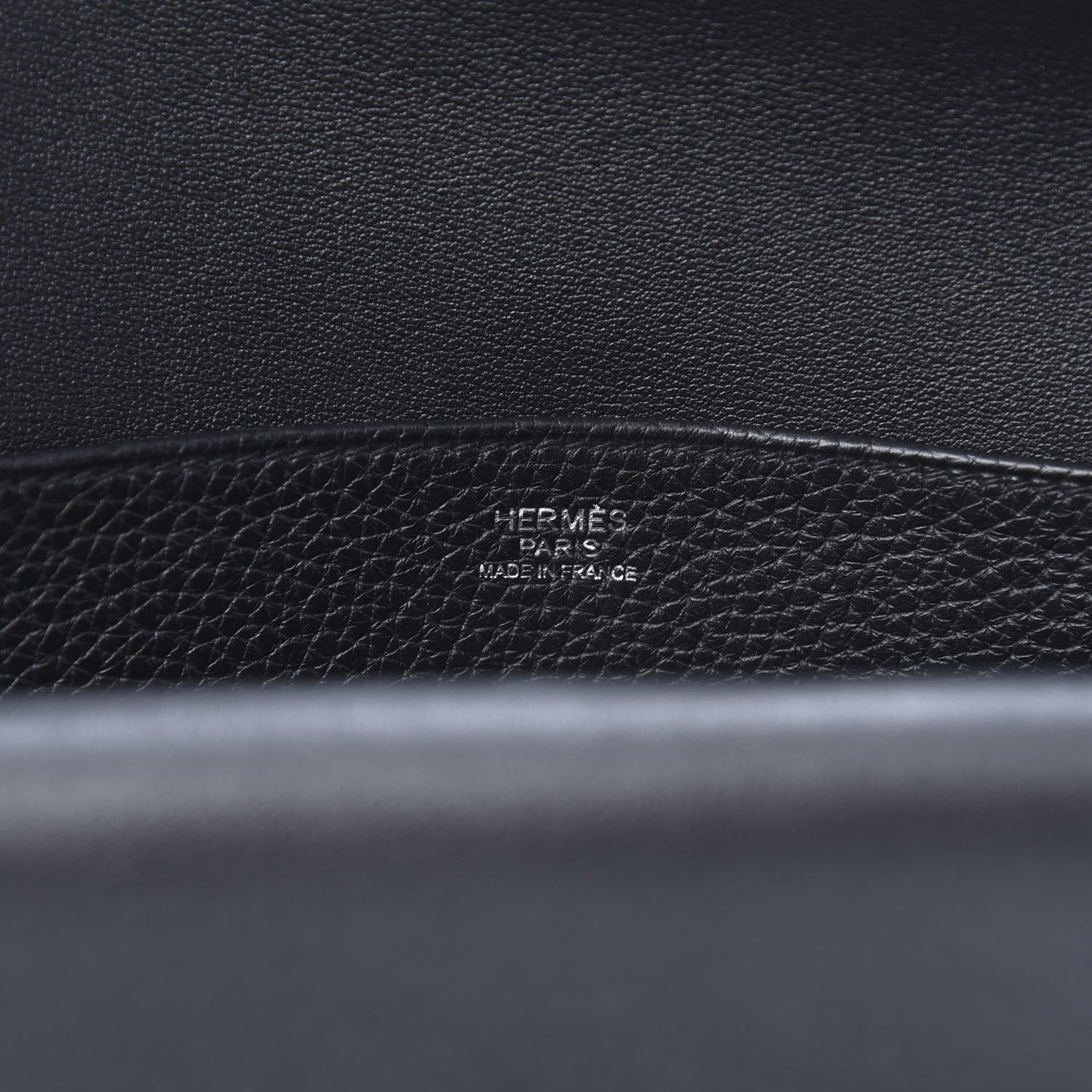 Hermes Taurillon Clemence Halzan 31 GM Black 8 of 13