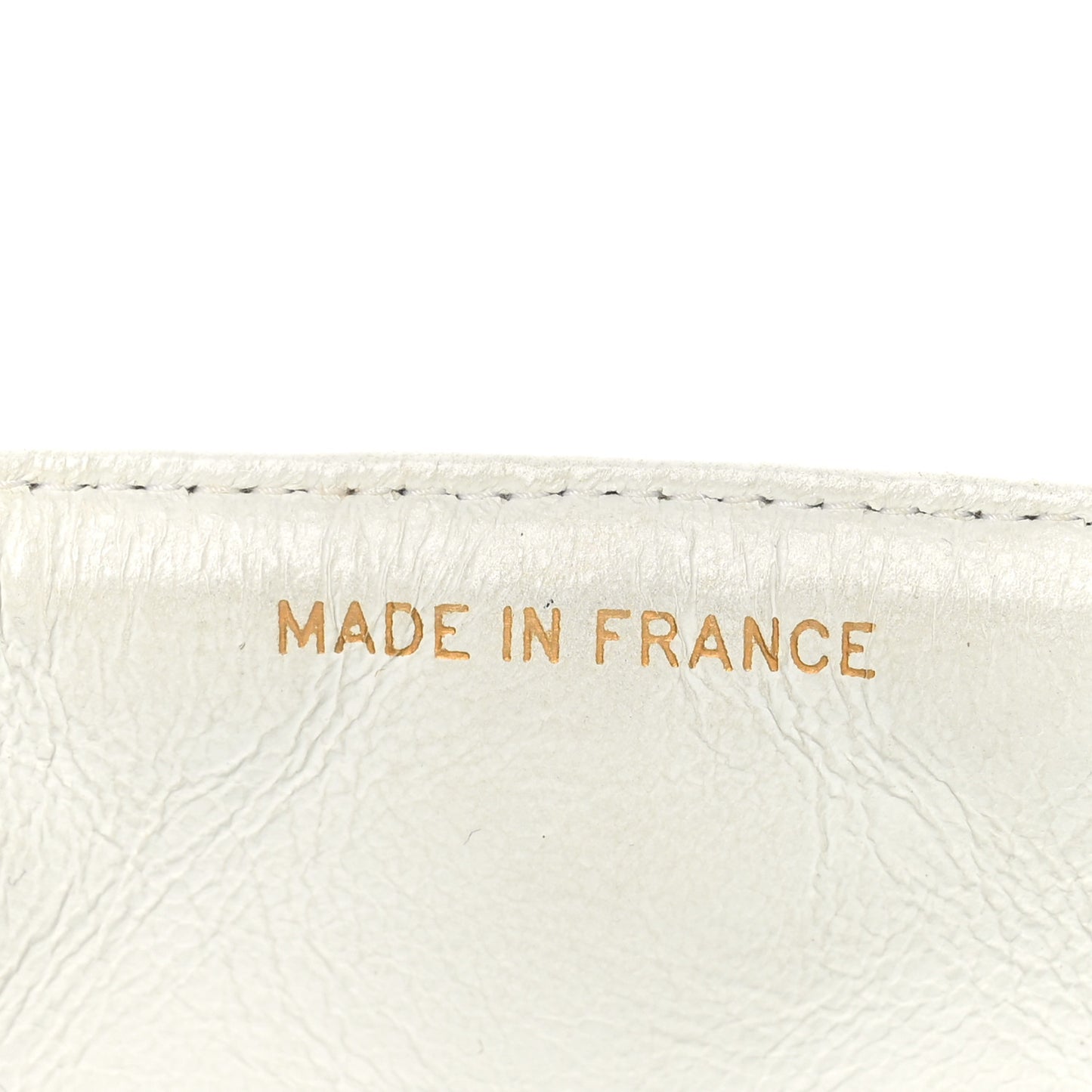 Lambskin Quilted Medium Single Flap White