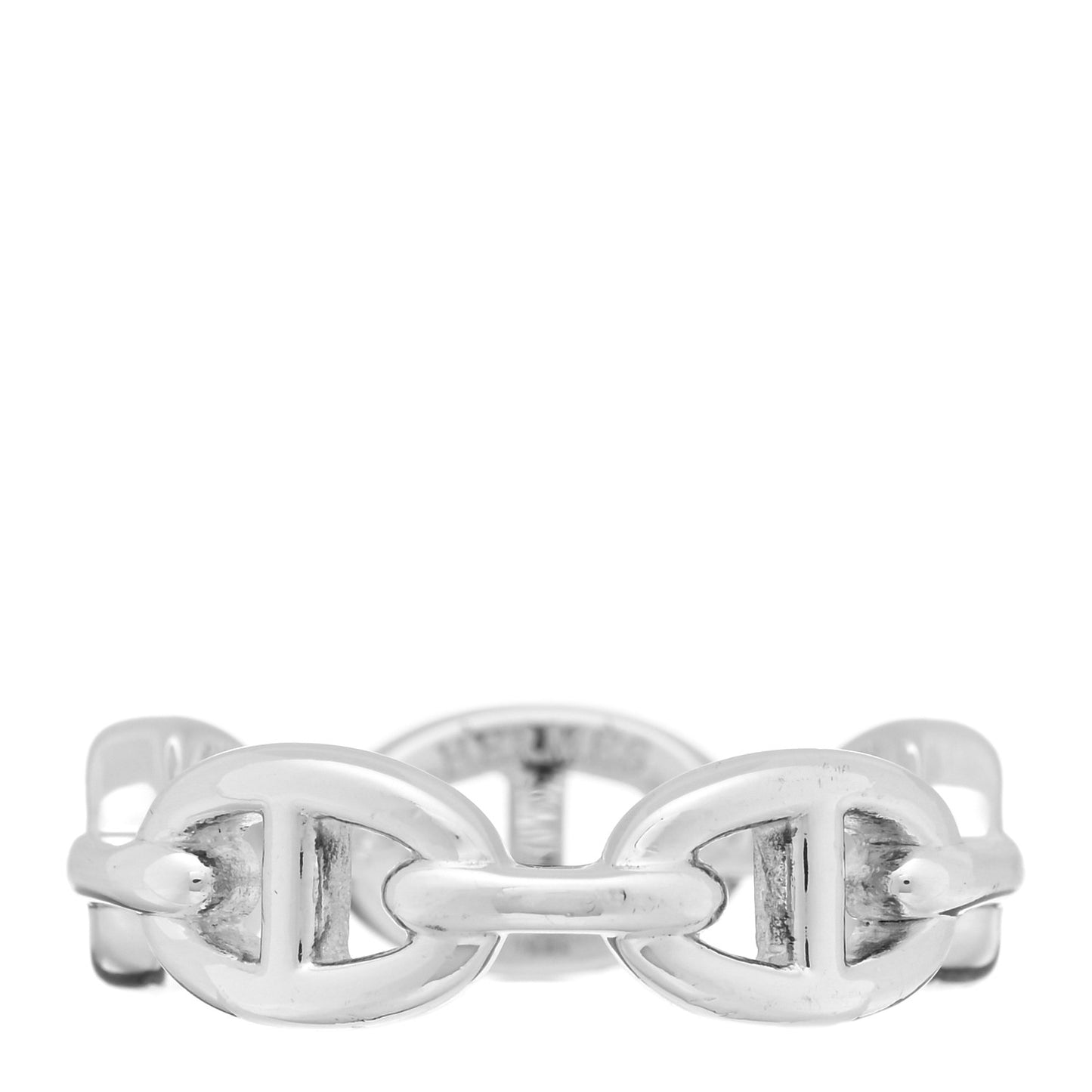 Sterling Silver PM Chaine d'Ancre Enchainee Band Ring 59 8.75