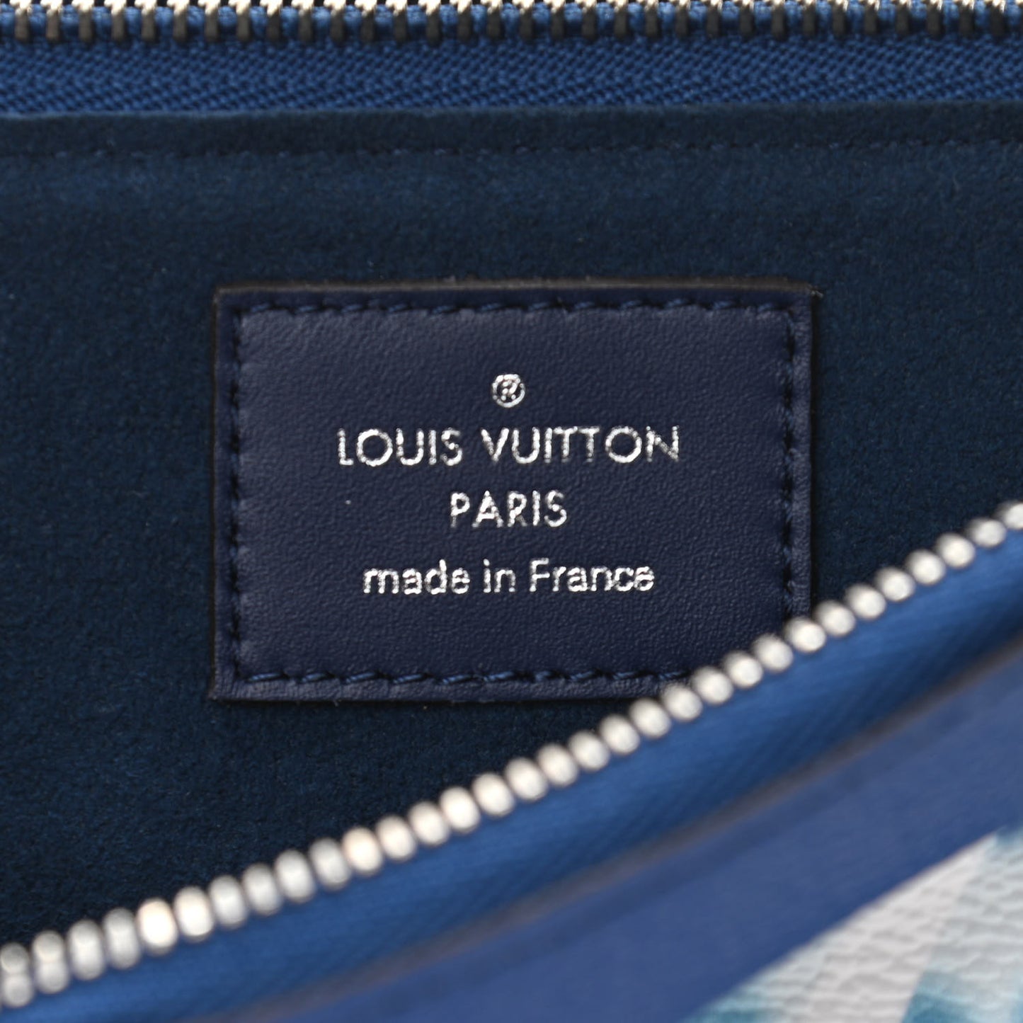 Monogram Giant Escale Double Zip Pochette Blue