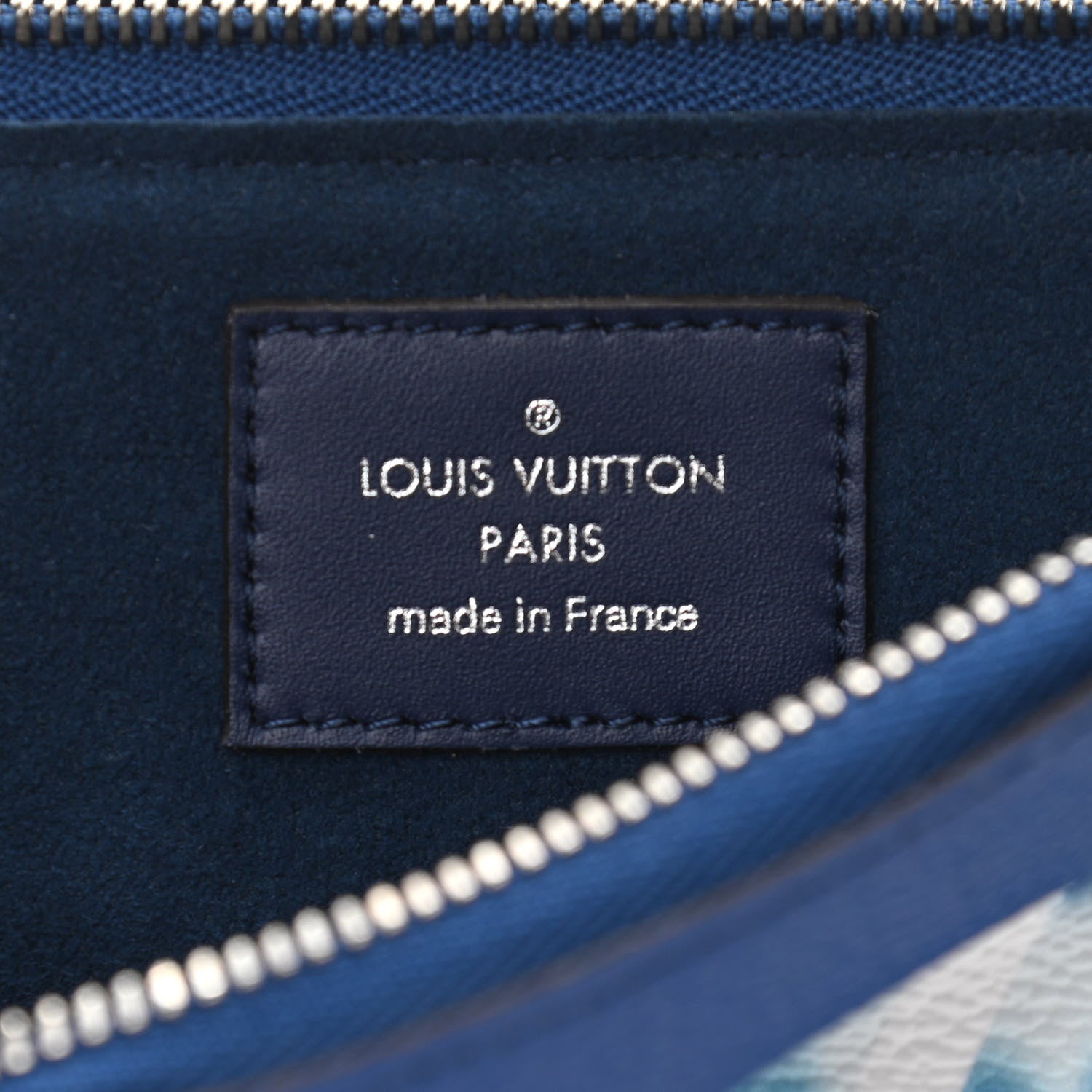 Louis Vuitton Monogram Giant Escale Double Zip Pochette Blue 7 of 11