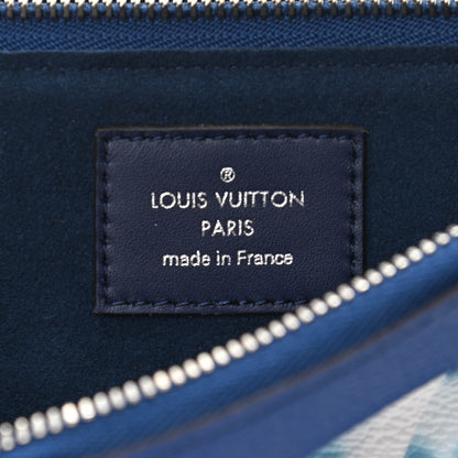Louis Vuitton Monogram Giant Escale Double Zip Pochette Blue 7 of 11