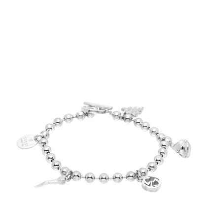 Gucci Sterling Silver Boule Five Charm Bracelet 1 of 4