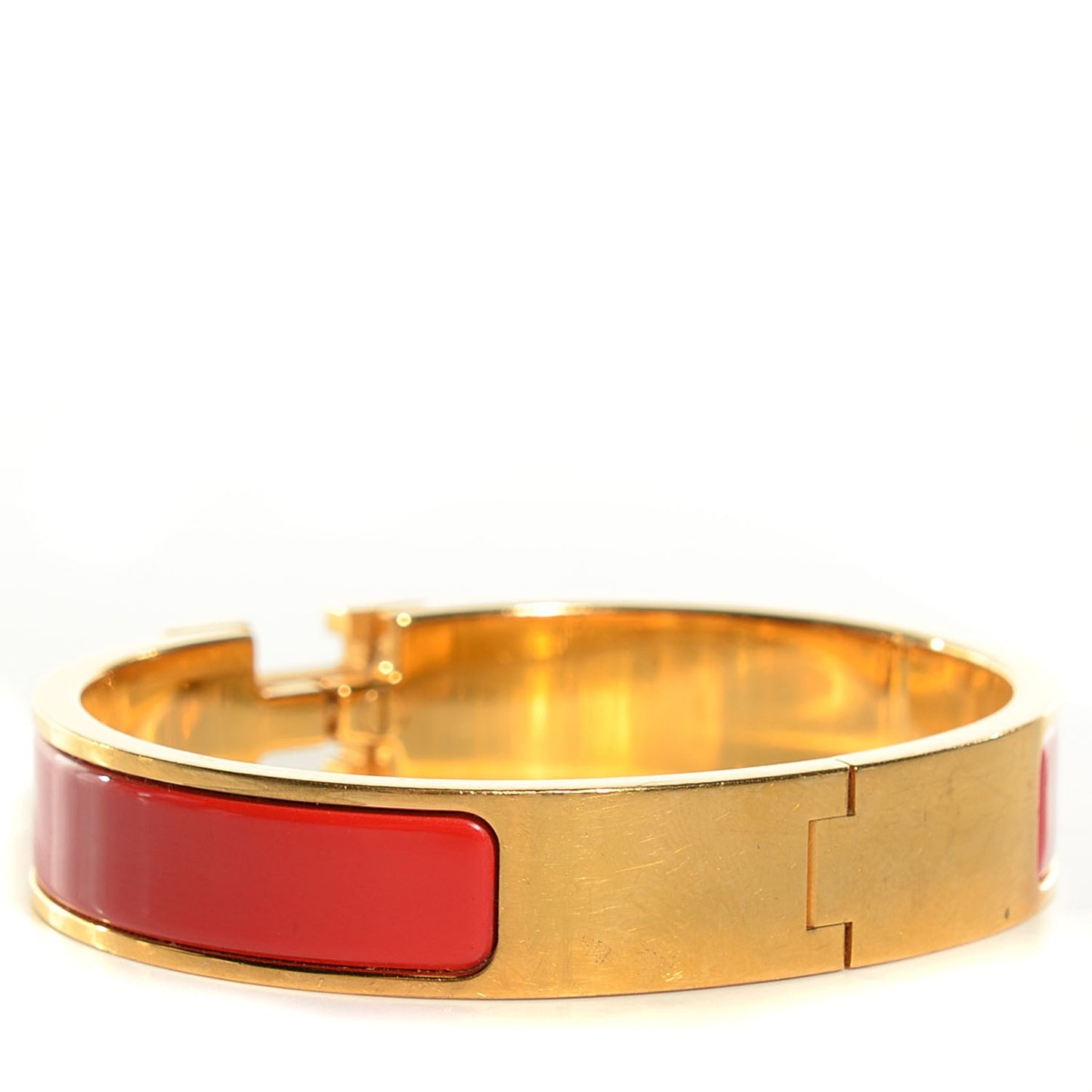 Narrow Enamel Clic Clac H Bracelet Capucine