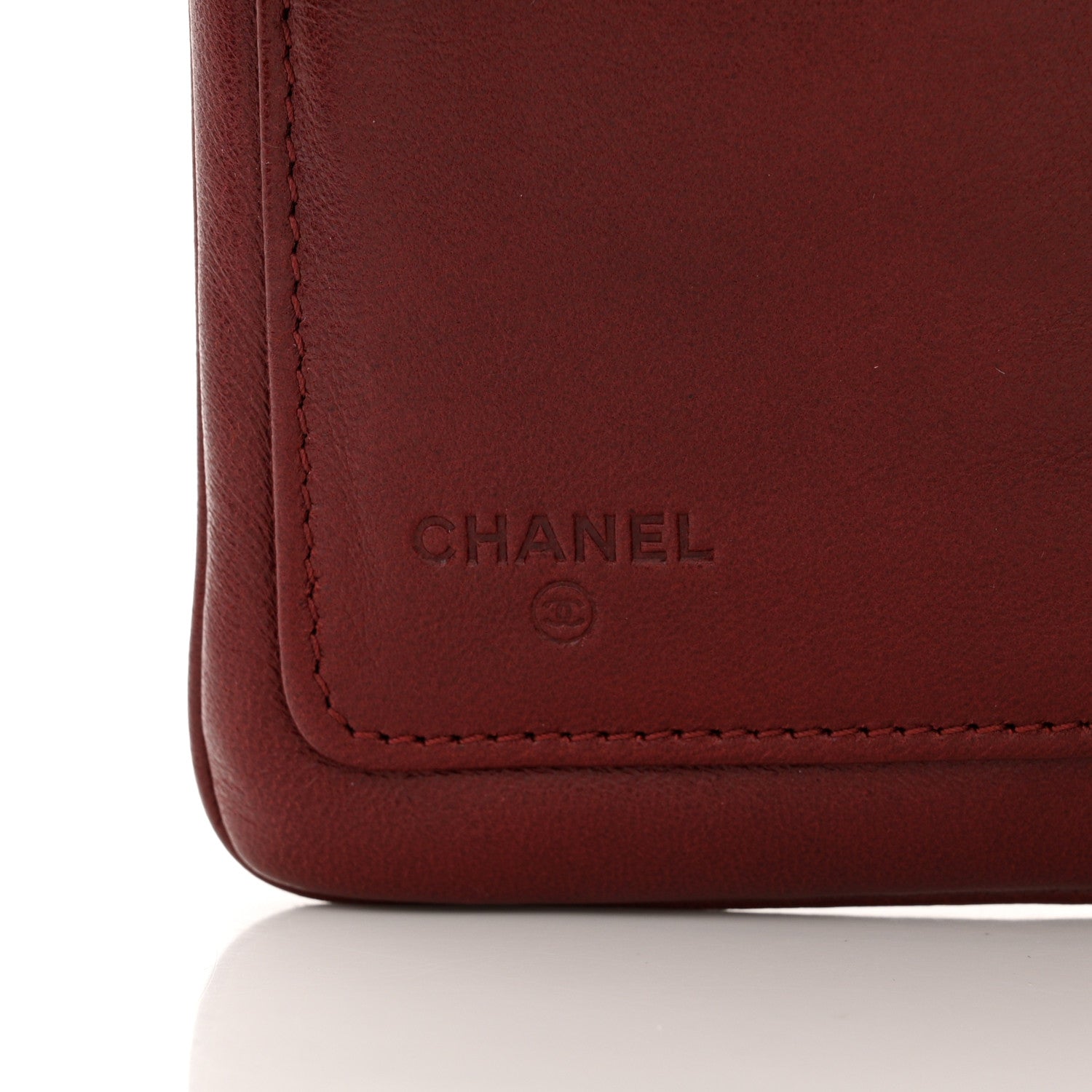 Chanel Lambskin Bow French Wallet Red 7 of 12
