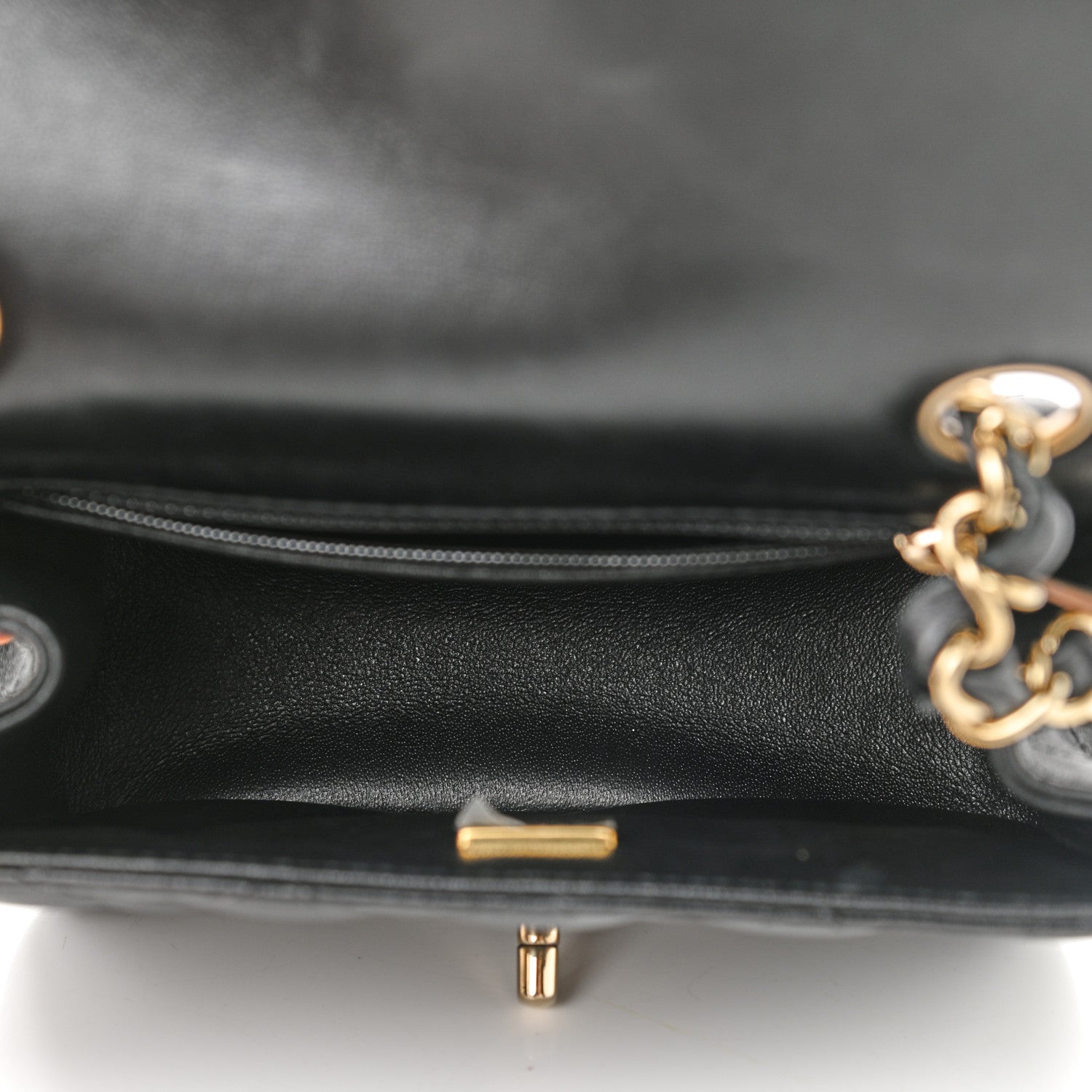 Chanel Lambskin Quilted Mini Square Flap Black 5 of 9