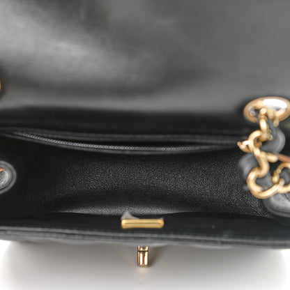 Chanel Lambskin Quilted Mini Square Flap Black 5 of 9